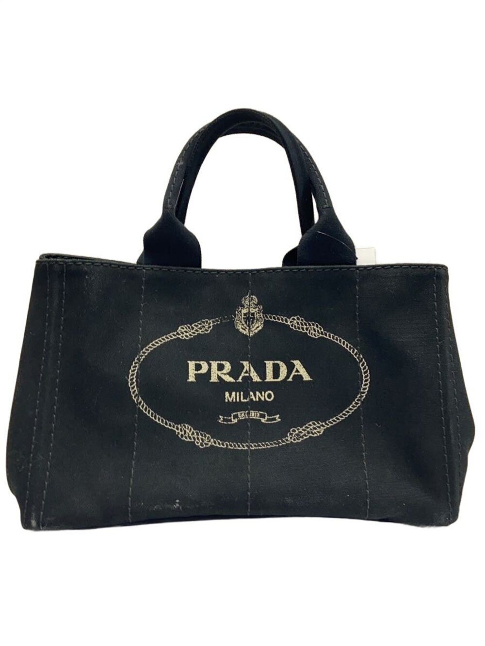 Prada Tote Tessuto Saffiano Bag Black